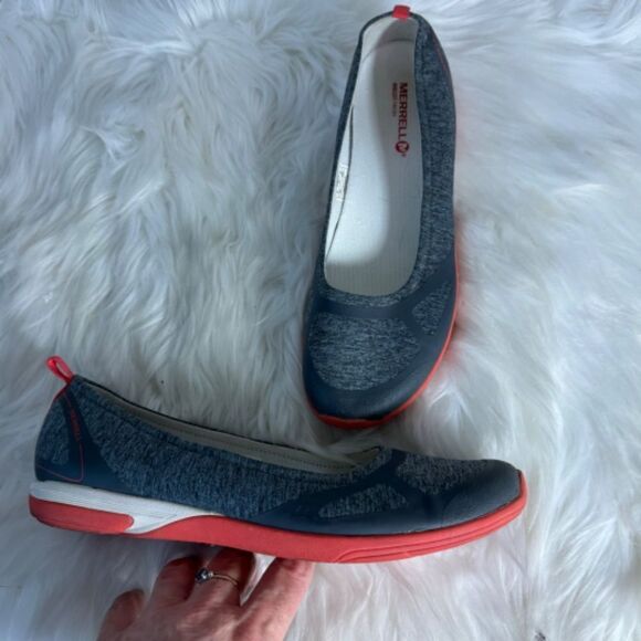 Merrell Women's Ceylon Grey/Heather/Red Ballet Flats Sz 10 - Picture 2 of 6